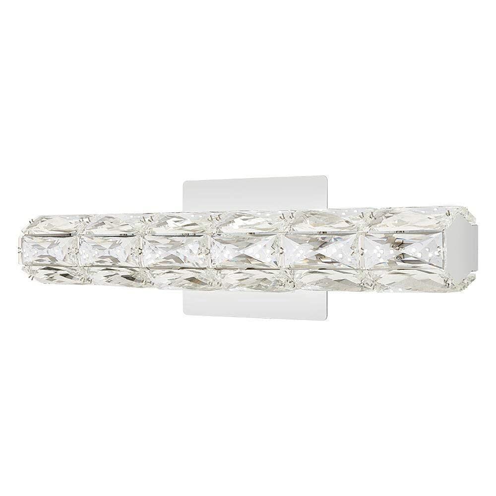 Keighley 18 in. Chrome LED Crystal Vanity Light Bar