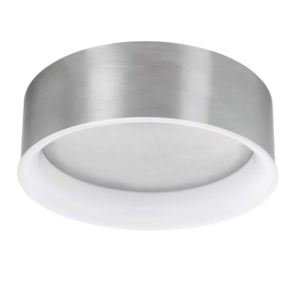 Flexinstall Cove 10 in. Brushed Nickel Integrated LED Recessed Ceiling Light with 5CCT Plus DuoBright