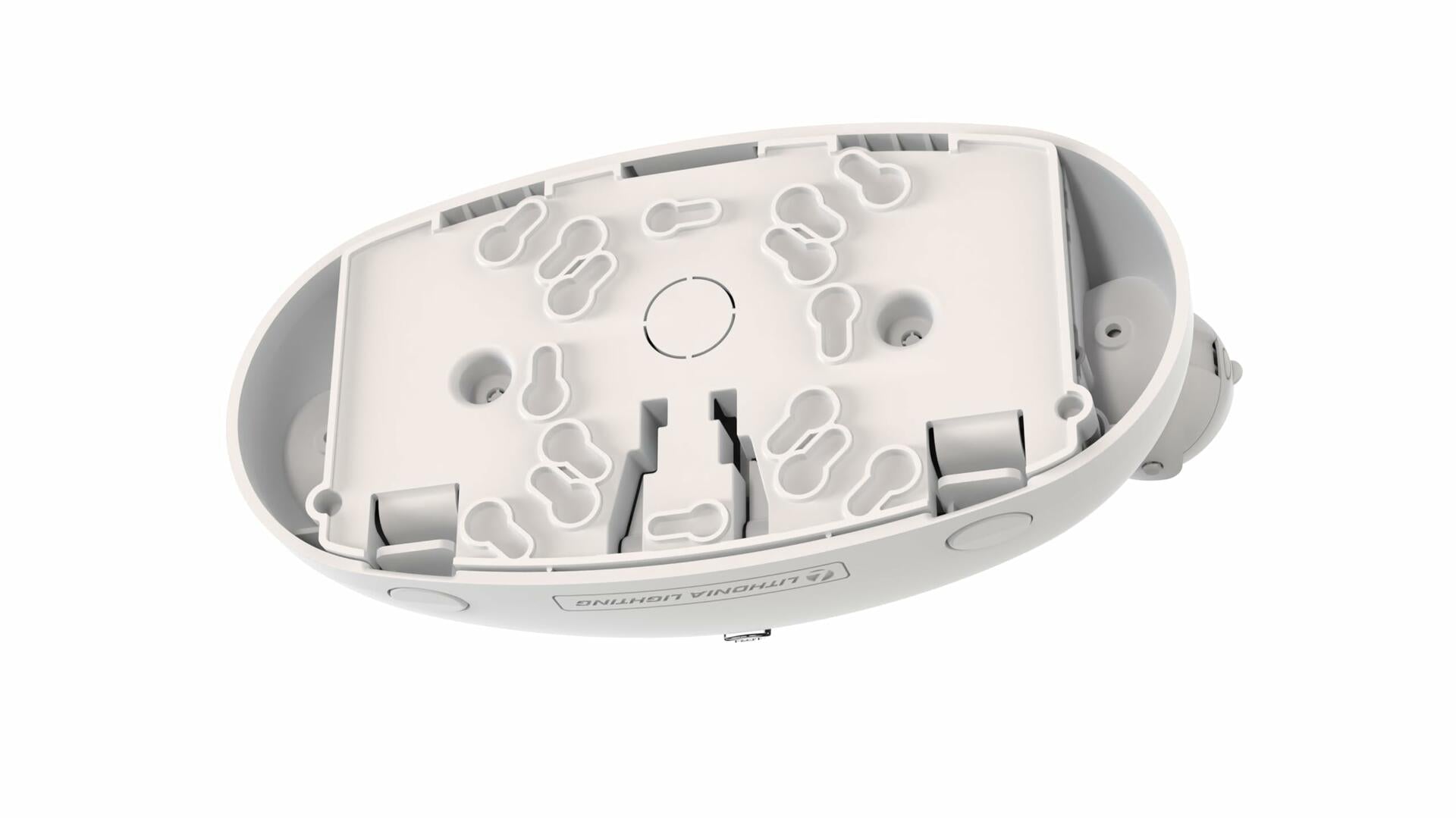 Lithonia Lighting Quantum Emergency Light, Contemporary Commercial LED Emergency Lights with 2 Aimable Lamp Heads, Ceiling or Wall Mount, White Thermoplastic, 120/277V Dual Voltage (ELM2L M12)