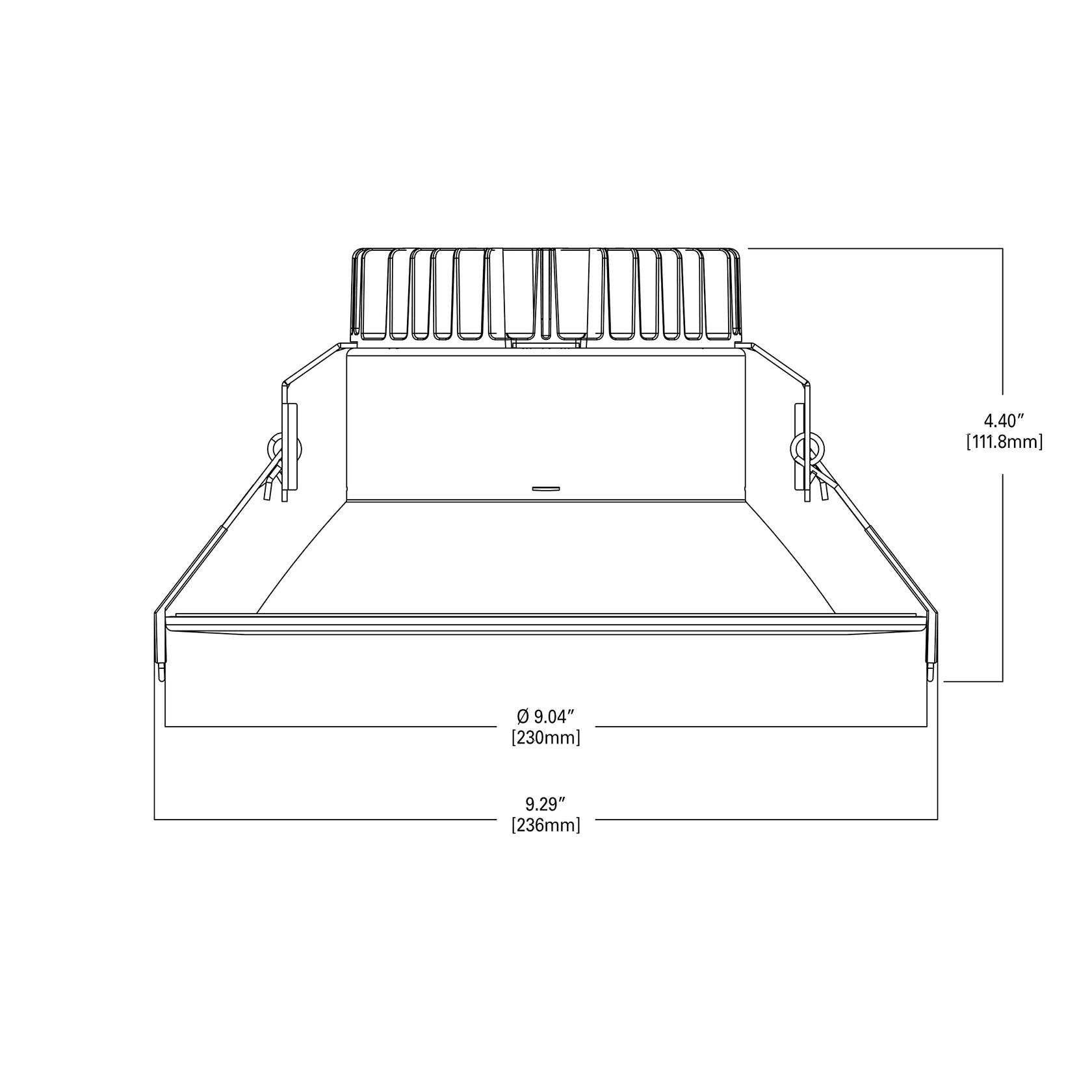 HALO LCR8509FSE010MW Canless LED Recessed Light Selectable 2700K, 3000K, 3500K, 4000K, 5000K CCT 5000 Lumens Commercial 8 Inch White