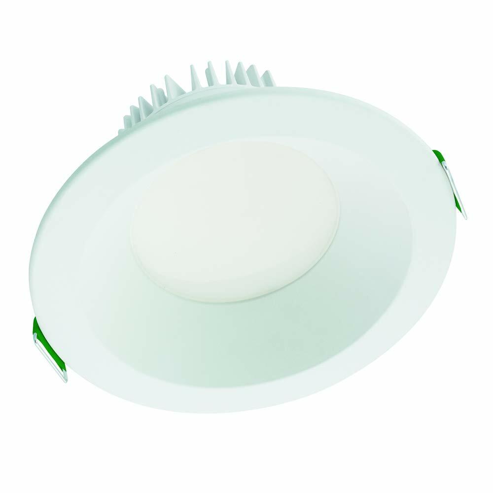 HALO LCR8509FSE010MW Canless LED Recessed Light Selectable 2700K, 3000K, 3500K, 4000K, 5000K CCT 5000 Lumens Commercial 8 Inch White