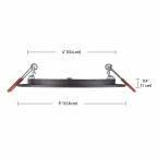Commercial Electric Ultra Slim 4 in.Color Selectable New Construction and Remodel Canless Recessed Integrated LED Kit Oil Rubbed Bronze,91472