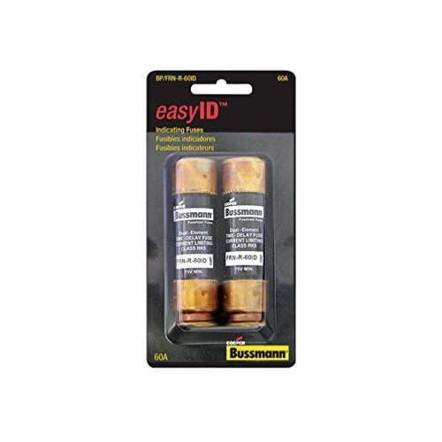 Bussman BP/FRN-R-60ID 60 Amp EasyID Heavy-Duty Time Delay Fuse 2 Count