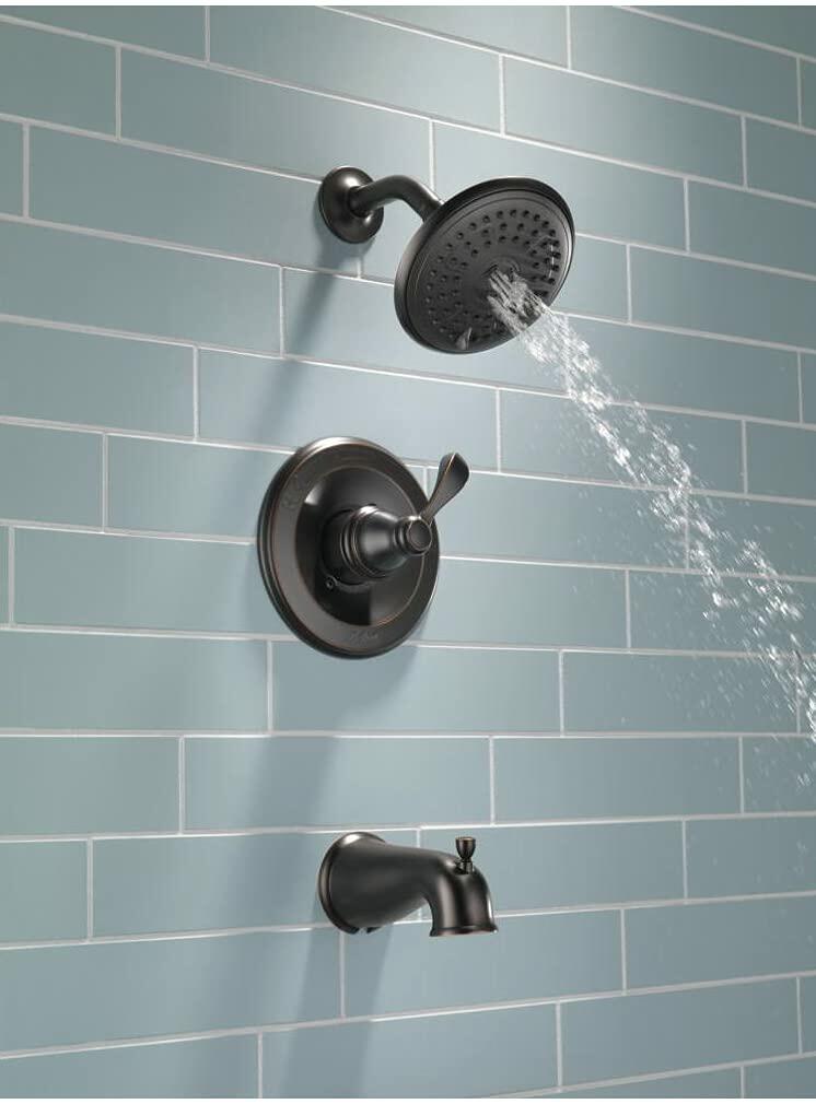 Delta Monitor Porter 1-Handle Oil Rubbed Tub and Shower Faucet