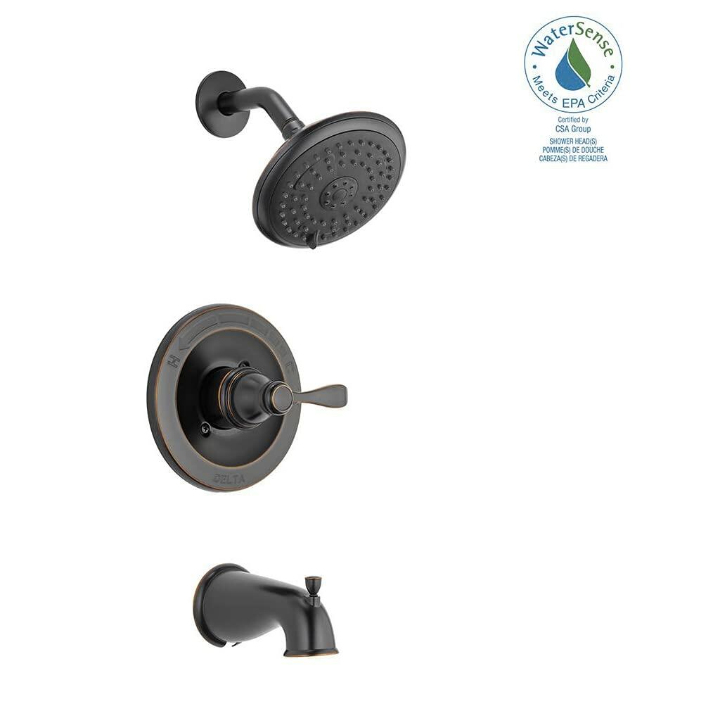Delta Monitor Porter 1-Handle Oil Rubbed Tub and Shower Faucet