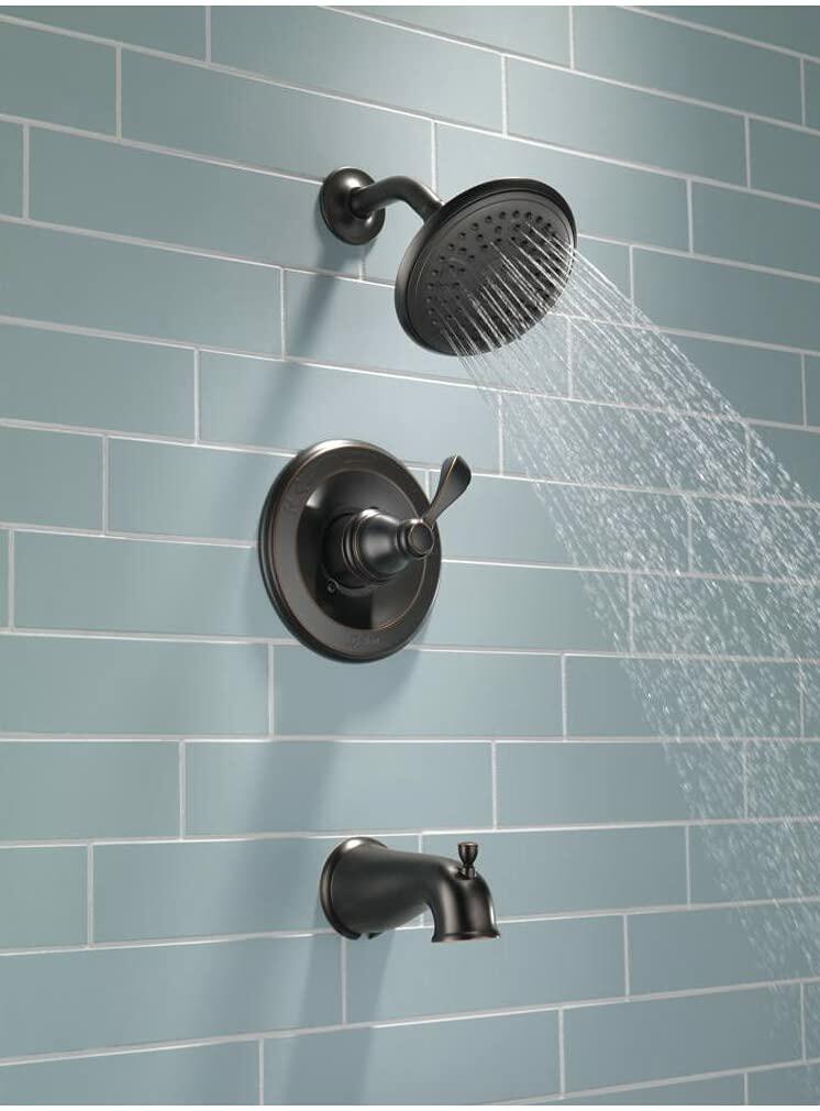 Delta Monitor Porter 1-Handle Oil Rubbed Tub and Shower Faucet