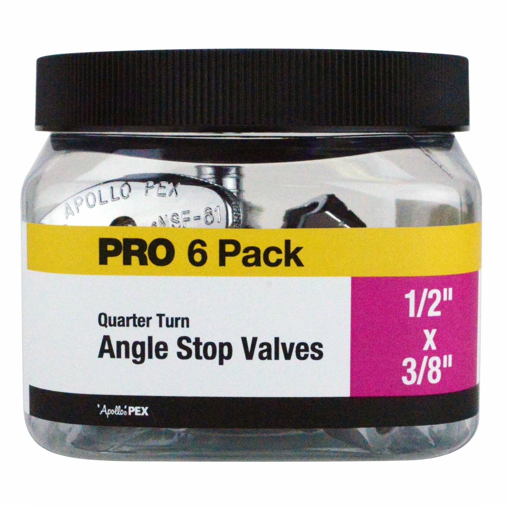 Apollo Valves APXVA1238C6JR Angle Stop Valve, Brass