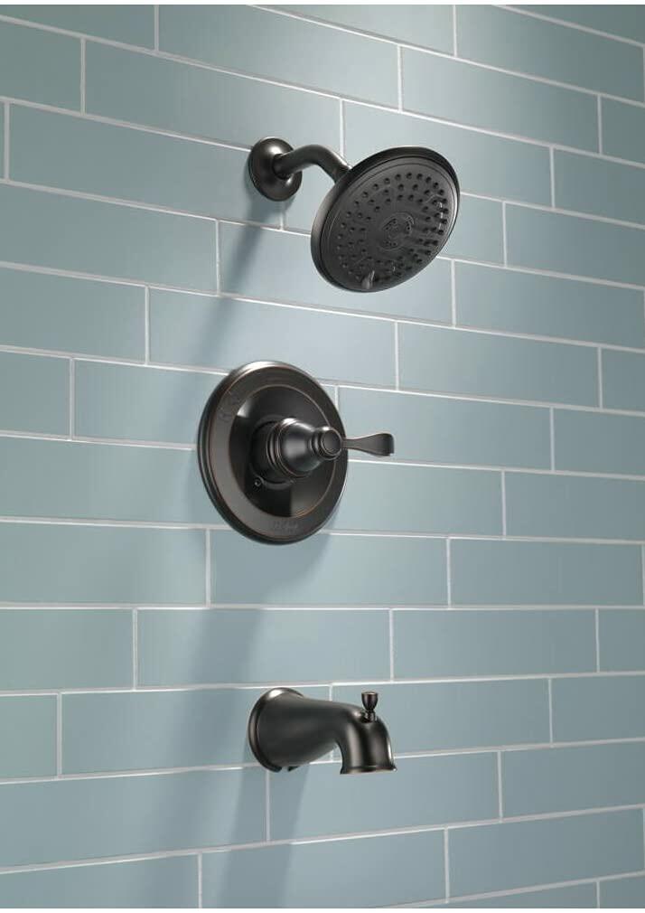 Delta Monitor Porter 1-Handle Oil Rubbed Tub and Shower Faucet