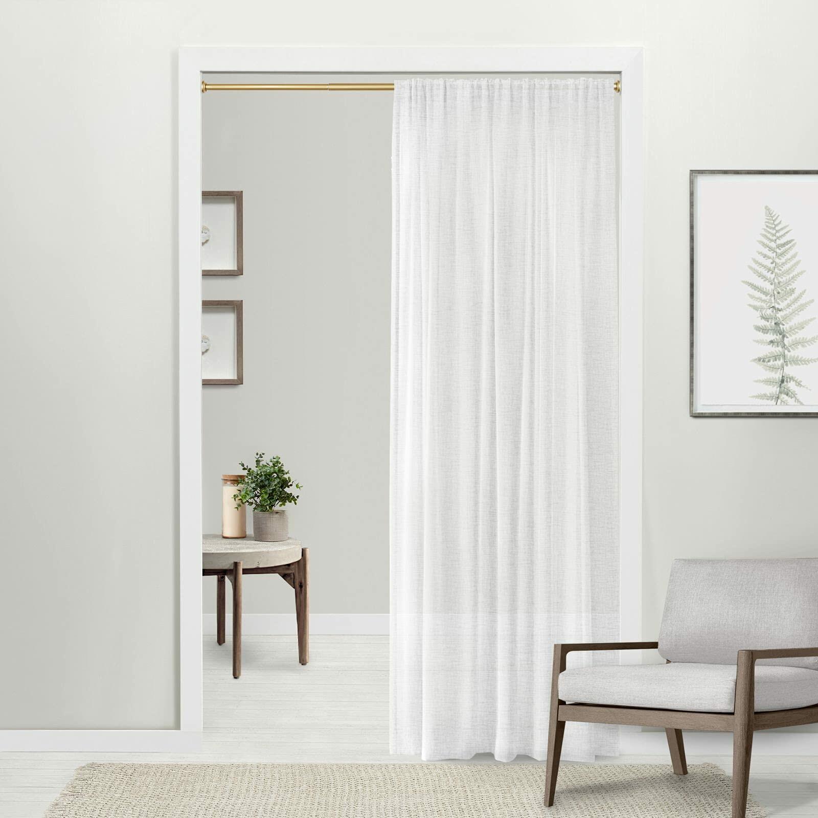 Exclusive Home Tension Rod, Gold, Adjustable 48"-84"