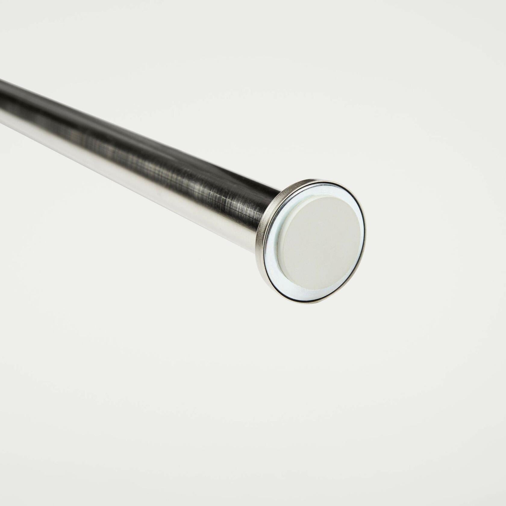 EXCLUSIVE HOME Tension Rod, White, Adjustable 24"-40"