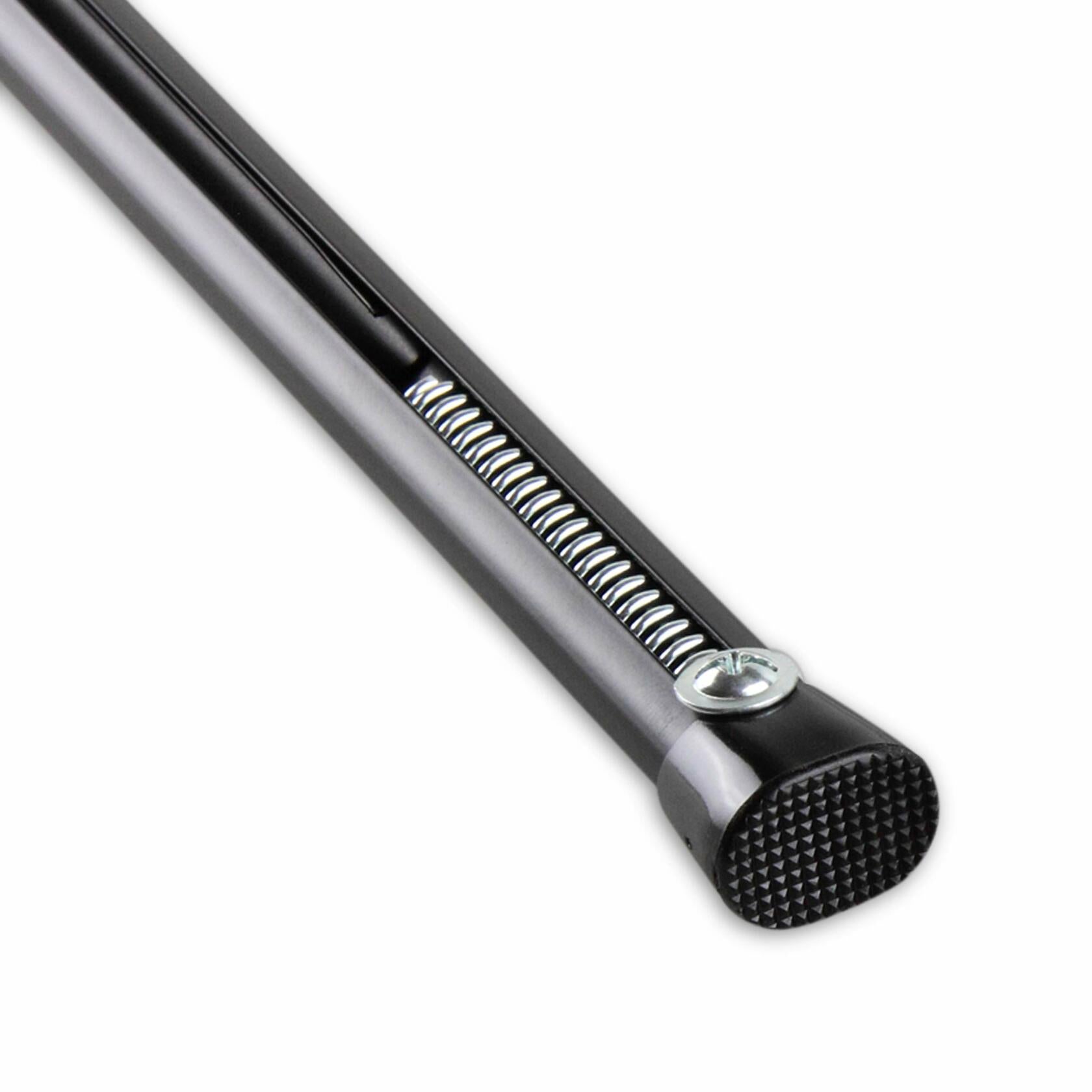 Rod Desyne Oval Spring Tension Rod 22"-36", Black, 22-36"