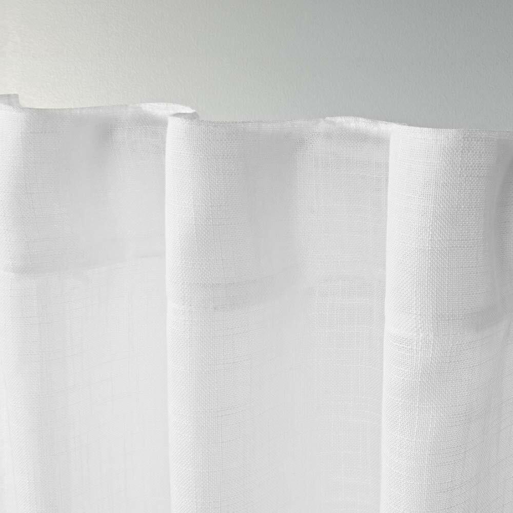 Exclusive Home Curtains Bella Window Curtain Panel Pair with Hidden Tab Top, 54x96, Winter White, 2 Count