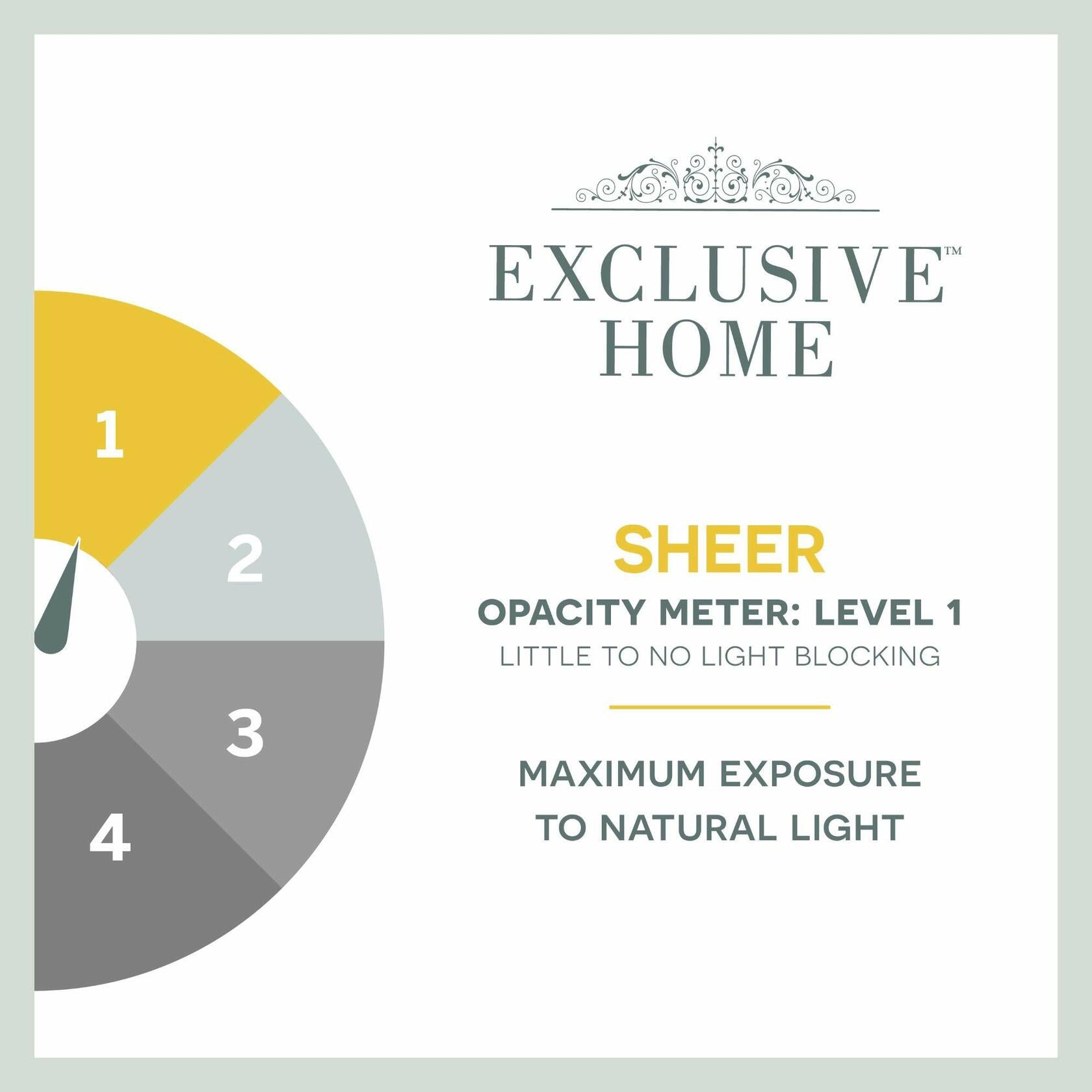 Exclusive Home Curtains Bella Window Curtain Panel Pair with Hidden Tab Top, 54x84, Winter White, 2 Count