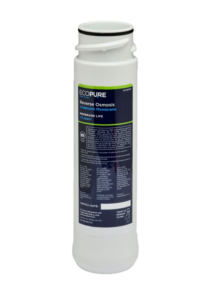 Glacier Bay Premium Reverse Osmosis Drinking Water Filter Membrane 1000 803 396