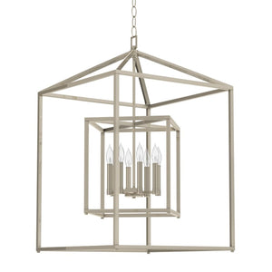 Park Harbor PHPL5118 24" Wide 8 Light Pendant with Cage Style Frame