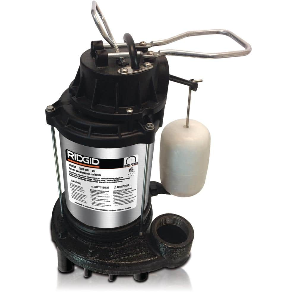 Ridgid 308759169 1 Hp Stainless Steel Dual Suction Sump Pump