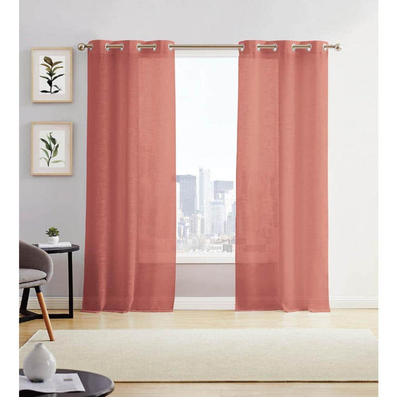 Dainty Home Miranda Window Curtain Panel, Set of 2, 84