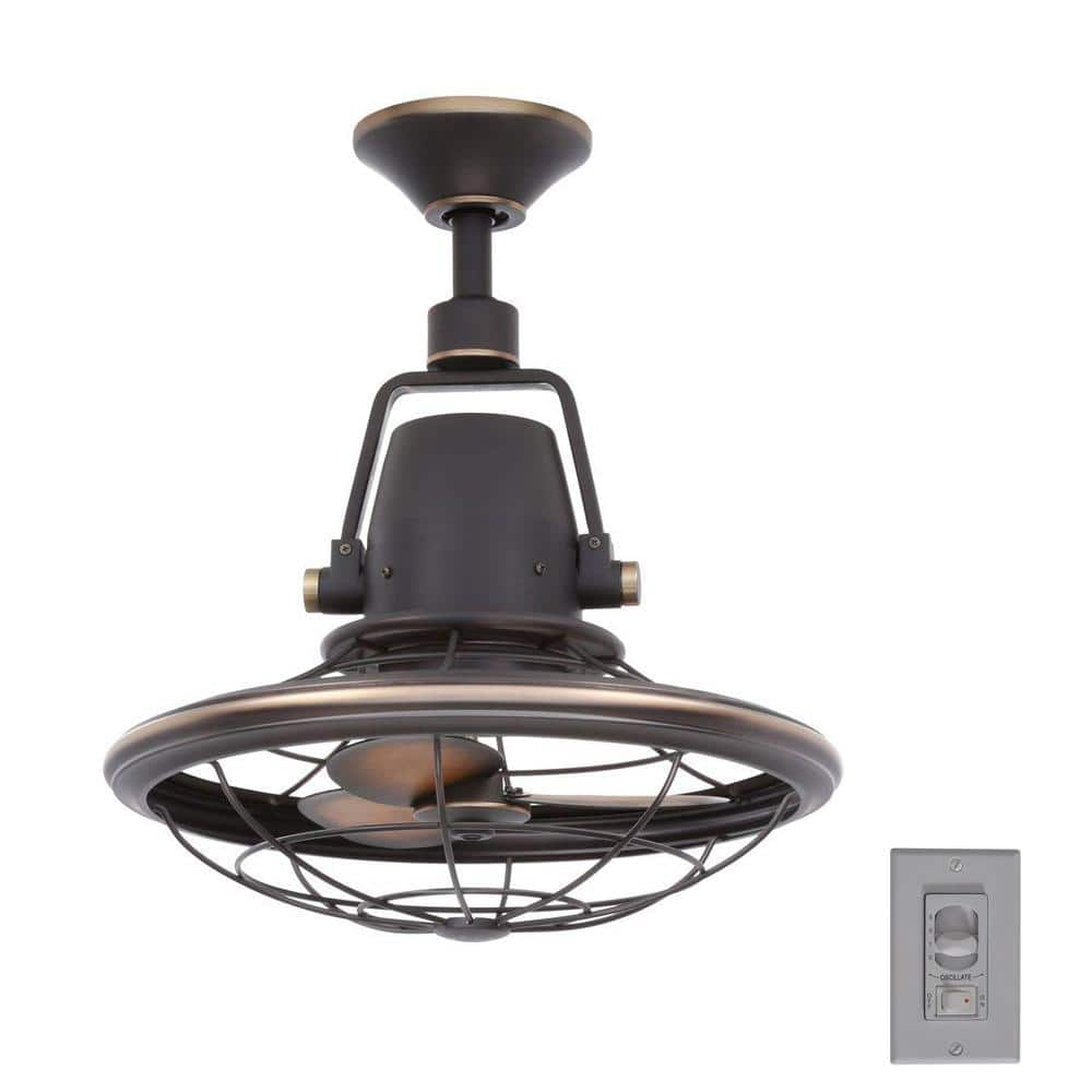 Unbranded  AL14-TB  Outdoor Tarnished Bronze Oscillating Ceiling Fan