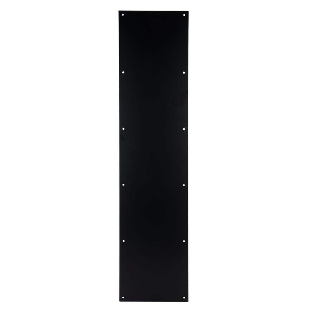 8 in. x 34 in. Matte Black Kick Plate