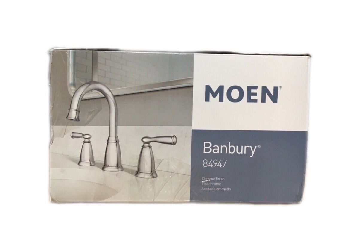 Moen Banbury Chrome Widespread Bathroom Sink Faucet 8 - 16 in.