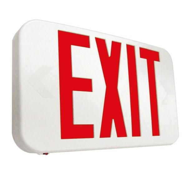 Cooper Lighting APX7RG LED Exit Sign  Battery Back-Up  Red & White Thermoplastic - Quantity 1