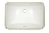 TOTO® 19  x 12-3/8  Rectangular Undermount Bathroom Sink with CeFiONtect?  Cotton White - LT542G#01