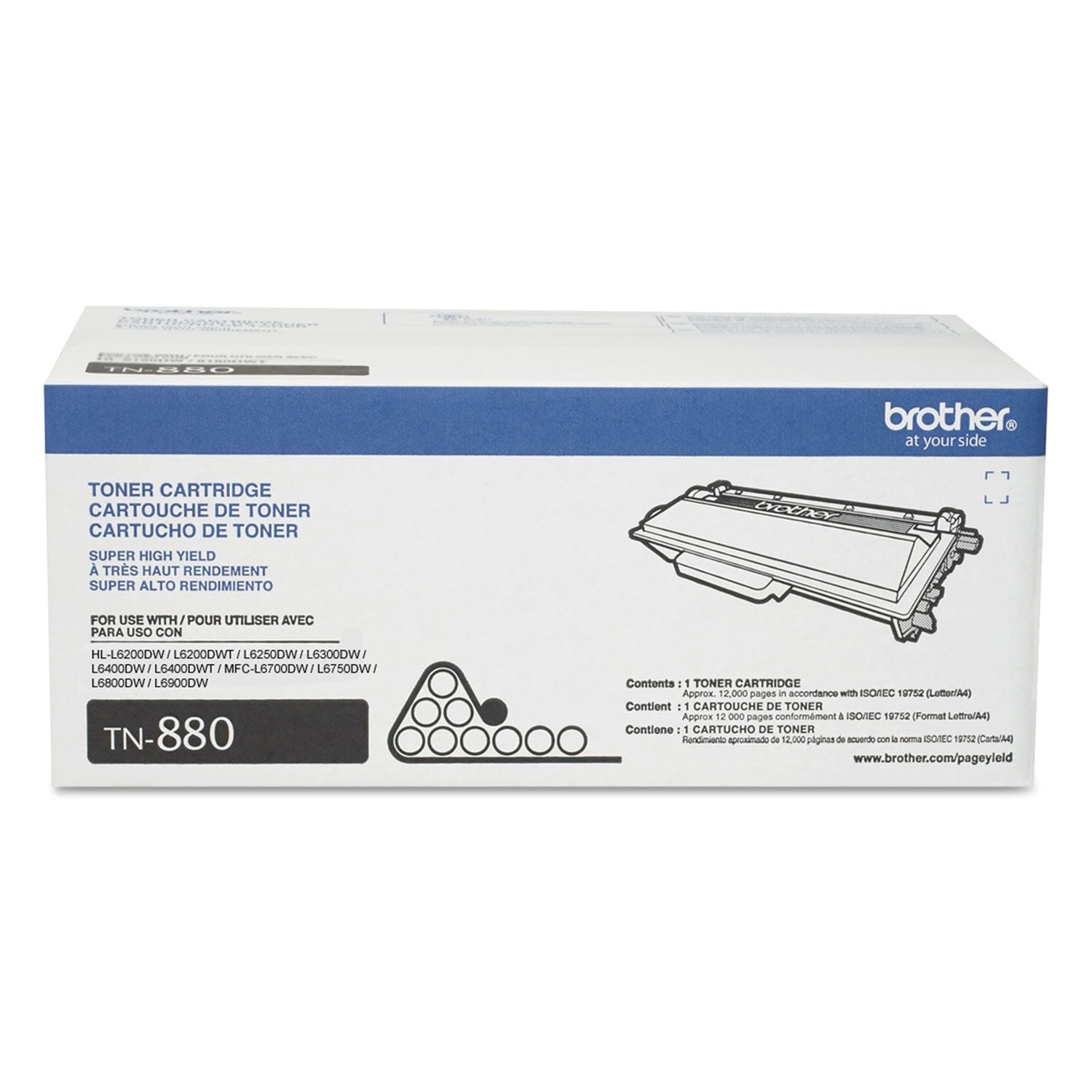 Brother - TN880 High-Yield Toner Cartridge - Black