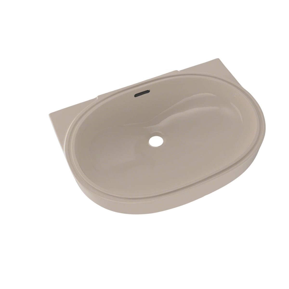 TOTO® Oval 19-11/16" x 13-3/4" Undermount Bathroom Sink with CeFiONtect™, Bone - LT546G#03