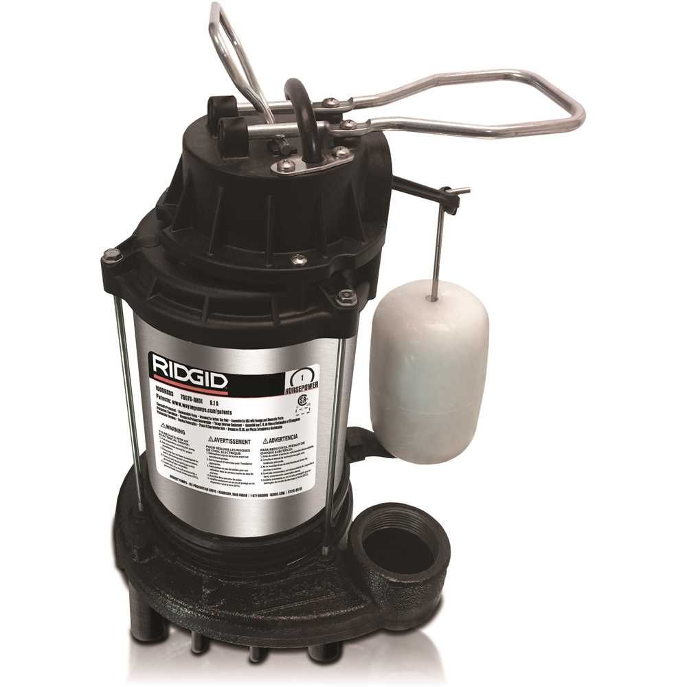 Ridgid 308759169 1 Hp Stainless Steel Dual Suction Sump Pump