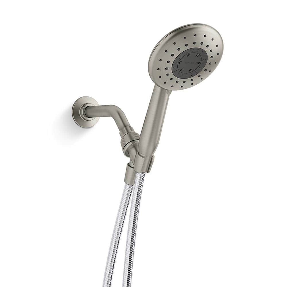 KOHLER Daisyfield 6-Spray Patterns 1.75 GPM 5 in. Wall Mount Handheld Shower Head in Vibrant Brushed Nickel