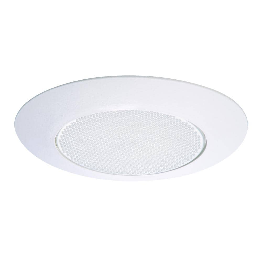 Halo Matte White 6 in. W Glass LED Shower Lens/Trim 60 W