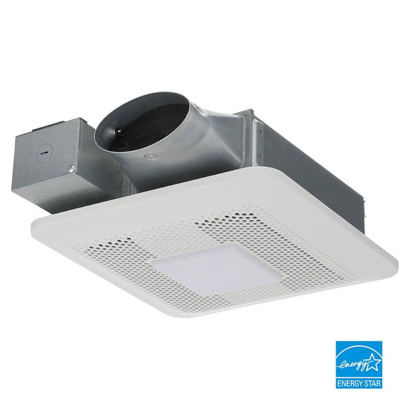 WhisperThin DC LED Pick-a-Flow 80 -100 CFM Ceiling/Wall Bathroom Exhaust Fan