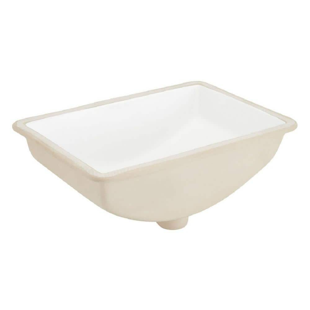 SIGNATURE HARDWARE Myers 21.06 in. Corner Bathroom Sink in White Vitreous China