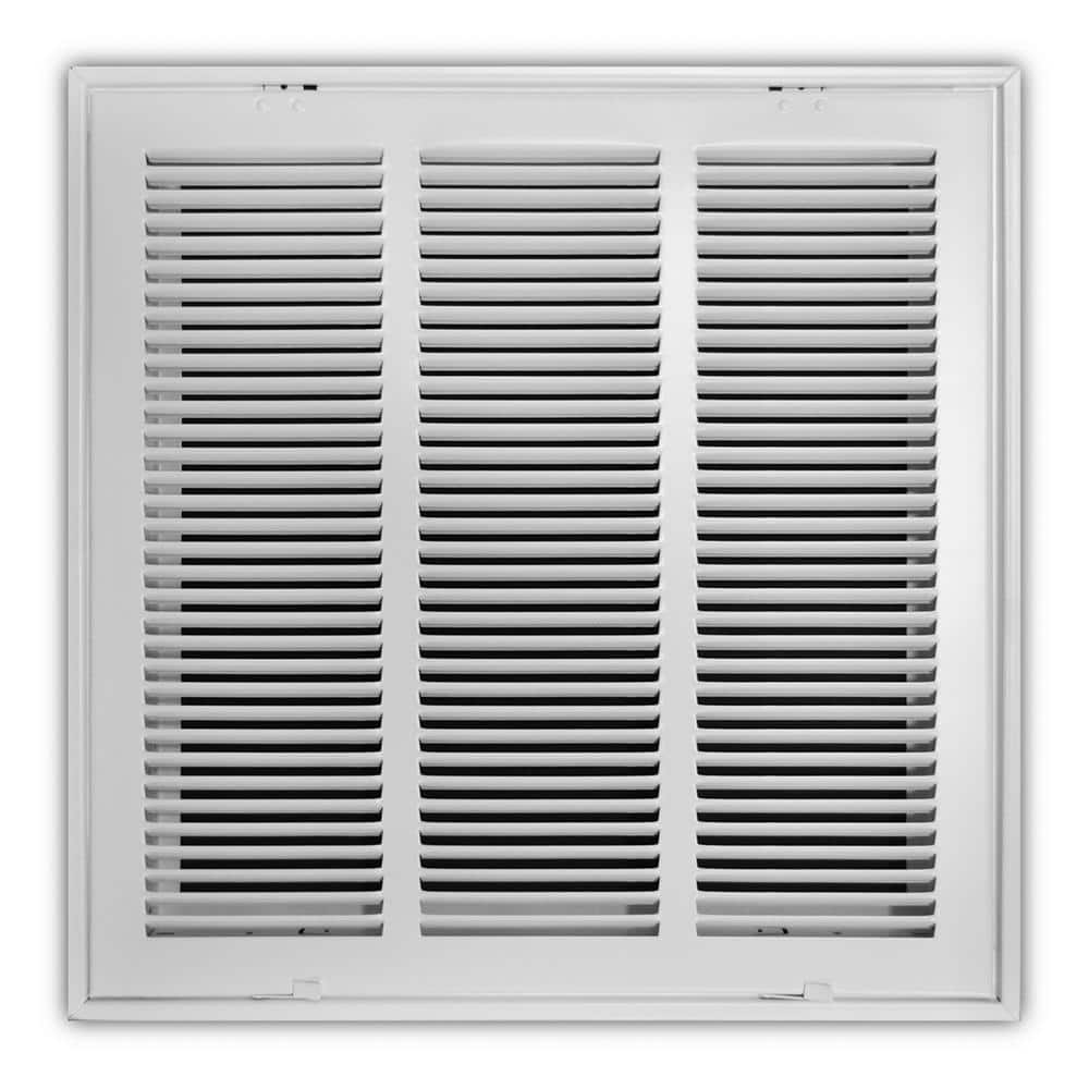 Everbilt 16 in. x 16 in. Steel Return Air Filter Grille in White, Powder Coat White